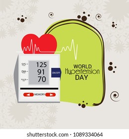 Vector illustration of a Background for World Hypertension Day.