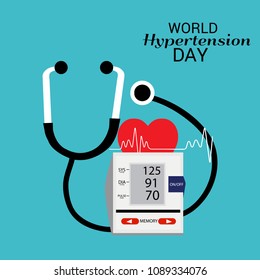Vector illustration of a Background for World Hypertension Day.