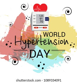 Vector illustration of a Background for World Hypertension Day.