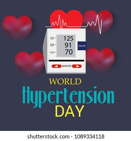 Vector illustration of a Background for World Hypertension Day.