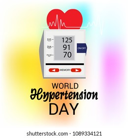 Vector illustration of a Background for World Hypertension Day.