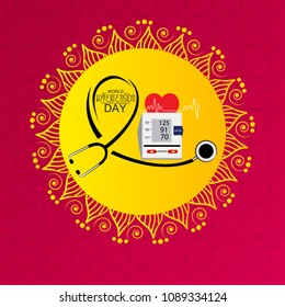 Vector illustration of a Background for World Hypertension Day.