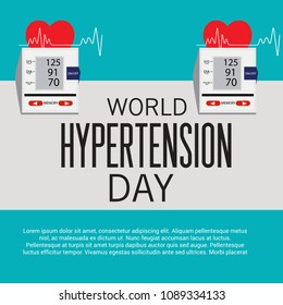 Vector illustration of a Background for World Hypertension Day.