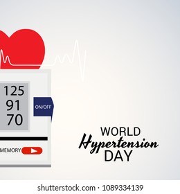 Vector illustration of a Background for World Hypertension Day.