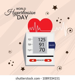Vector illustration of a Background for World Hypertension Day.