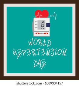 Vector illustration of a Background for World Hypertension Day.