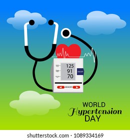 Vector illustration of a Background for World Hypertension Day.