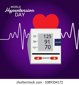 Vector illustration of a Background for World Hypertension Day.