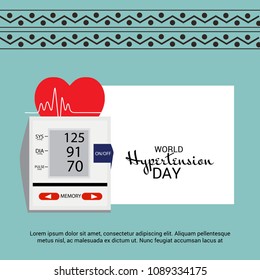 Vector illustration of a Background for World Hypertension Day.