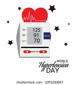Vector illustration of a Background for World Hypertension Day.