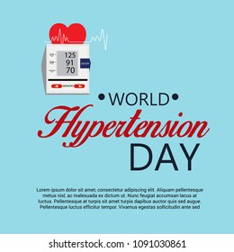 Vector illustration of a Background for World Hypertension Day.