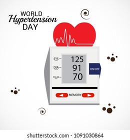 Vector illustration of a Background for World Hypertension Day.
