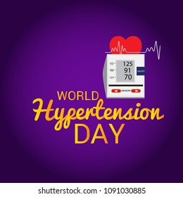 Vector illustration of a Background for World Hypertension Day.