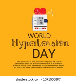 Vector illustration of a Background for World Hypertension Day.