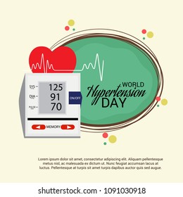 Vector illustration of a Background for World Hypertension Day.