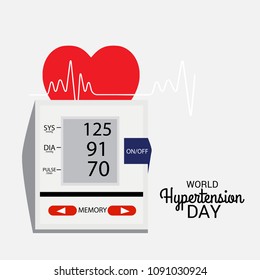 Vector illustration of a Background for World Hypertension Day.