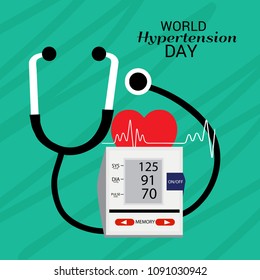 Vector illustration of a Background for World Hypertension Day.