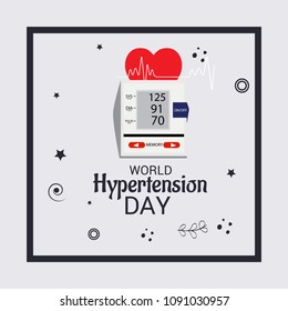 Vector illustration of a Background for World Hypertension Day.