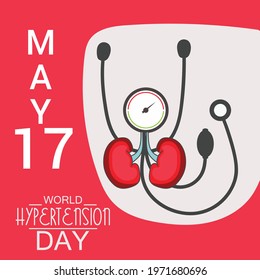 Vector illustration of a Background for World Hypertension Day.