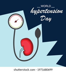 Vector illustration of a Background for World Hypertension Day.