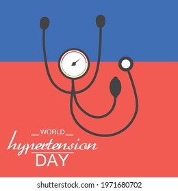 Vector illustration of a Background for World Hypertension Day.