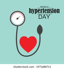 Vector illustration of a Background for World Hypertension Day.