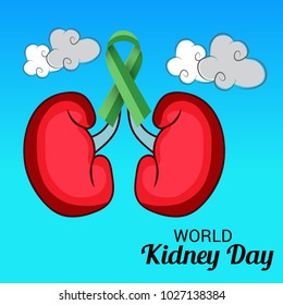 Vector illustration of a Background for World Kidney Day.
