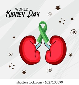 Vector illustration of a Background for World Kidney Day.