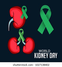 Vector illustration of a Background for World Kidney Day.