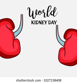 Vector illustration of a Background for World Kidney Day.