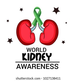 Vector illustration of a Background for World Kidney Day.