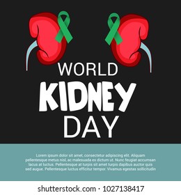 Vector illustration of a Background for World Kidney Day.