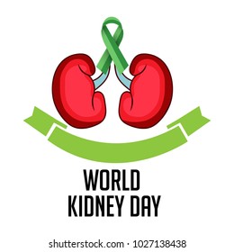 Vector illustration of a Background for World Kidney Day.
