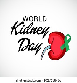 Vector illustration of a Background for World Kidney Day.