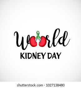 Vector illustration of a Background for World Kidney Day.
