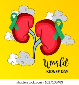 Vector illustration of a Background for World Kidney Day.