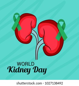 Vector illustration of a Background for World Kidney Day.