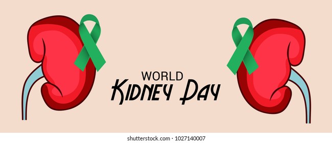 Vector illustration of a Background for World Kidney Day.