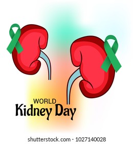Vector illustration of a Background for World Kidney Day.