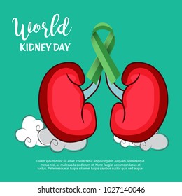 Vector illustration of a Background for World Kidney Day.