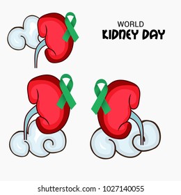 Vector illustration of a Background for World Kidney Day.