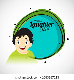 Vector illustration of a Background for World Laughter Day.