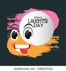 Vector illustration of a Background for World Laughter Day.