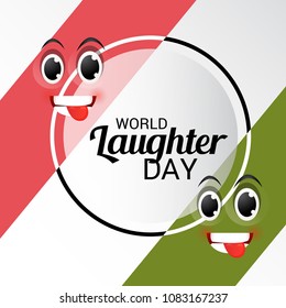 Vector illustration of a Background for World Laughter Day.