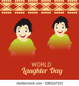 Vector illustration of a Background for World Laughter Day.