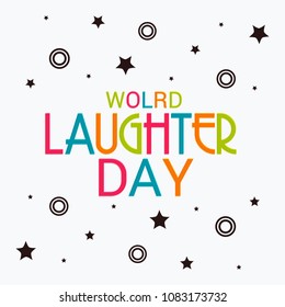 Vector illustration of a Background for World Laughter Day.