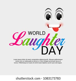 Vector illustration of a Background for World Laughter Day.
