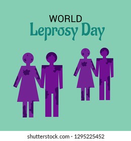 Vector illustration of a Background for World Leprosy Day.
