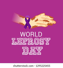 Vector illustration of a Background for World Leprosy Day.