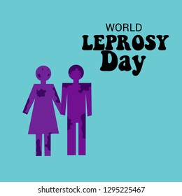 Vector illustration of a Background for World Leprosy Day.